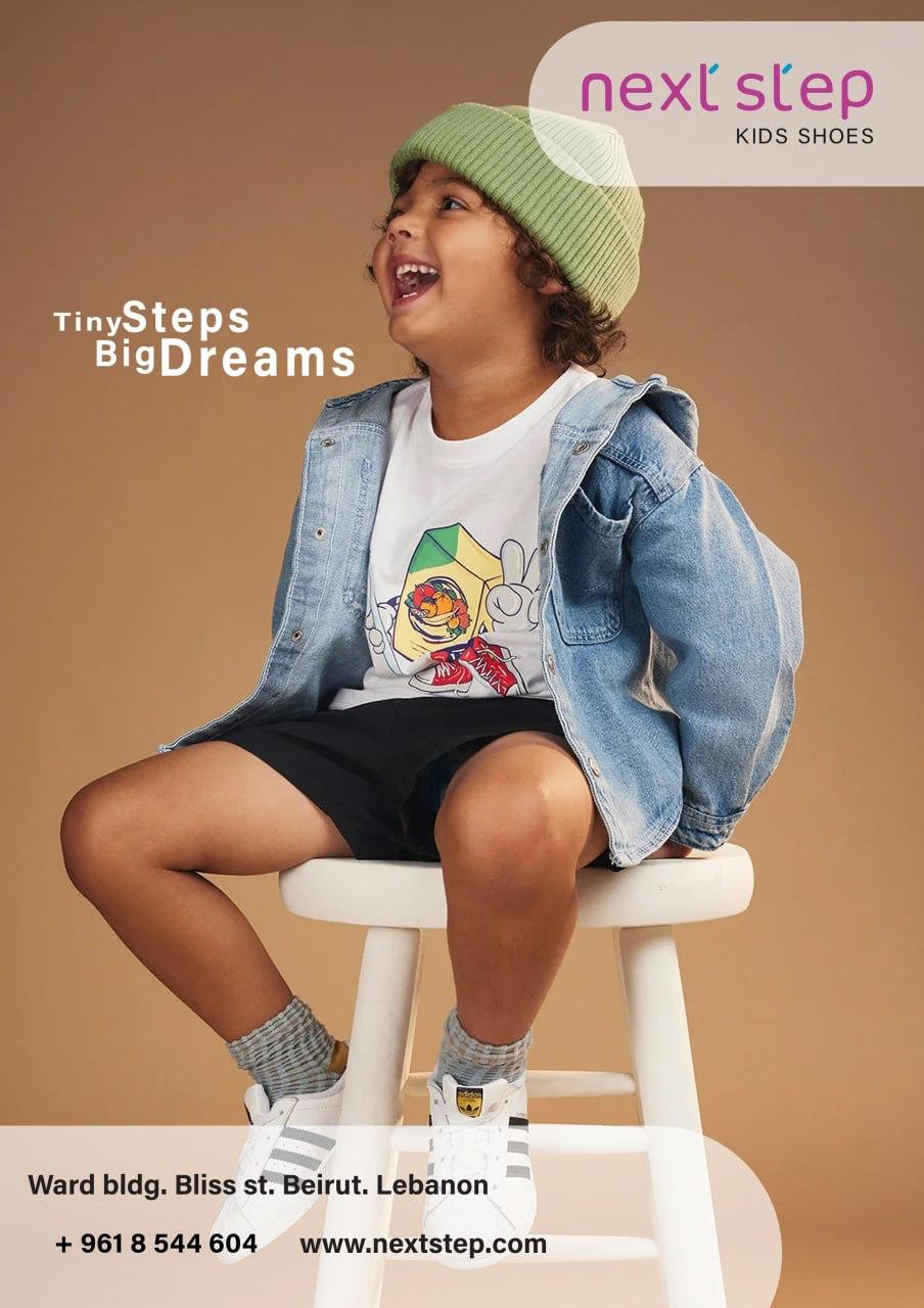 Next Step kids shoes portrait advertisement