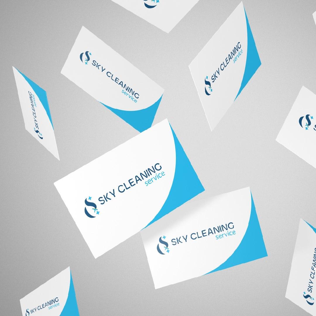 Sky Cleaning Service business card application
